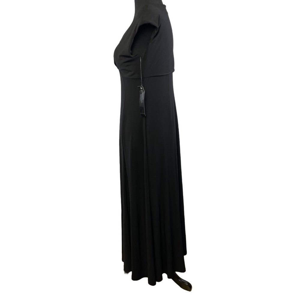 Jones New York Womens Size 6 Sleeveless Black Maxi Dress NWT - Picture 4 of 10